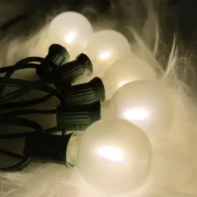 B0f4r3qkg2 Xingzd 25ft Christmas Outdoor String Lights G40 Frosted Warm White 0.6w Globe Bulbs
