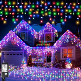 B0b2lbdzp7 Xmasbokeh 98ft 1216 Led Outdoor Icicle Christmas Lights Waterproof With 228 Drops