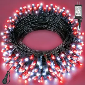 B0f3wyssjz Xmasbokeh 80ft 240 Led Red And White Christmas Lights Outdoor Waterproof Tree String