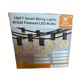 Il-120v-420w Xmcosy 150ft Smart G40 Led String Lights 75 Bulbs Outdoor Alexa Wi-fi