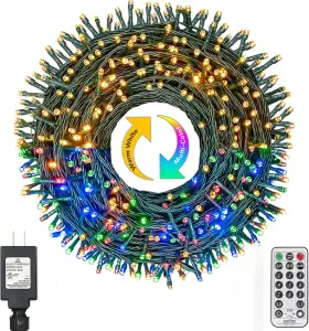 B09cpq8fsz Xunxmas 800 Led 272ft Color Changing Christmas Tree Lights With Remote And Timer Ul