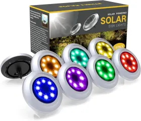 Yakalla 710917159769 Solar Lights Outdoor 8 Pack Garden For Pathway Yard Deck Lawn Pa