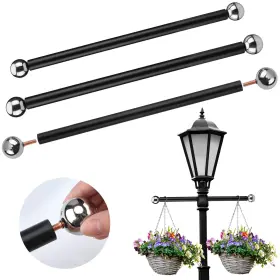 Ladder-42 Yaocom 3 Pcs Lamp Post Cross Arm 16 Inch Handle Replacement Steel L