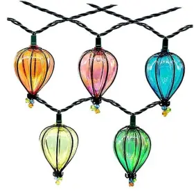 9105 Yiguo 11ft String Lights With 10 Color Bulbs Ul Listed Backyard Patio Hanging