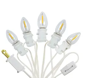 B09wk497xw Yimilite 5 Base C7 String Bulbs Light Accessory Cord Led Christmas Village