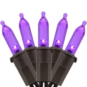 B09bcvm12p Yuletime 200 Purple Led Christmas Lights 66ft Brown Wire Ul Certified