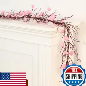 B0ck1n2rh2 Yuxung 4.5ft Valentines Day Garland 30 Led Fairy Lights Cherry Blossom