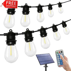 Zhehua 313042345306 Ethereal Led Outdoor String Lights - 63ft Solar Patio With 16 S14
