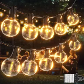 Dhw-g40-n Zhongshan East Hong Wai Lighting Co. Ltd Outdoor String Lights 60ft Led Hanging Globe Patio With G40 Shatterproof