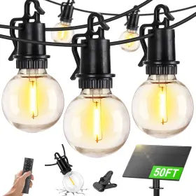 B0dszs95b7 Zjojo Solar Outdoor String Lights Waterproof 50ft G40 Globe Patio