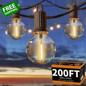 Ip65 Zotoyi 313098137153 Outdoor String Lights Waterproof 200 Ft For Patio Wi