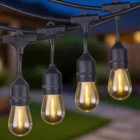 Zxxc 711181420968 E26 Dimmable 16-light 50 Ft. Indoor/outdoor Plug-in Led Edison String-light Shat