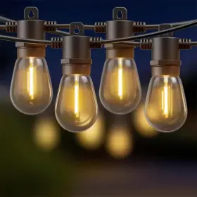 Zxxc 744110203080 E12 Dimmable 33-light 100 Ft. Indoor/outdoor Plug-in Led Edison String-light Wat