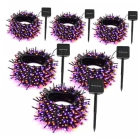 Zyuan88 797999486389 6-pack Solar String Lights 236ft Extra-long 600 Led 6 Pack Purple And Orange