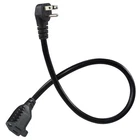 Sparking 90-DEGREE Flat Plug Short Extension Cord 1.5FT Black New. Price: $9.95.