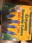 1990S Crayola Favorite Colors 100 Christmas String Light Set Blizzard Blue New. Price: $26.00.