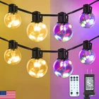 Kepstars Outdoor String Lights, 25FT 20 Led Bulbs Hanging Patio Dimmable New. Price: $55.61.