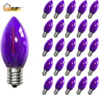 25 Pack C7 Replacement Bulbs, Dark Purple Led Halloween Light For Outdoor New. Price: $20.98.