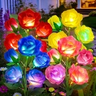 Angmln 4 Pack Solar Garden Lights, Flower Outdoor Waterproof Wit... New. Price: $60.04.