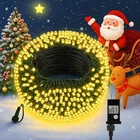 Christmas Lights Outdoor 33FT, Green Wire 100LED, Warm White New. Price: $13.46.