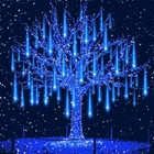 Aukora Christmas Lights Outdoor Led Meteor Shower 8 TUBES--26.9FT, Blue New. Price: $27.83.