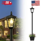 72" Solar Outdoor Light With Planter,waterproof Post Lamp Ligts New. Price: $58.79.