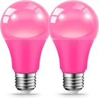 Jaheks Led Pink Light Bulbs For Outdoor Indoor, 9W(60W Equivalent) E26 Base New. Price: $17.19.