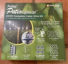 Prodec 200 Ft Patio Lights Up Cable Wire Kit Simple Living Solutions Nib New. Price: $7.00.