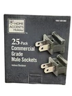 Home Accents Holiday Commercial Grade Male Sockets (25-PACK) New. Price: $14.95.