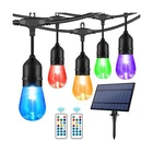 Wenfeng 48FT Solar Outdoor Rgb Dimmable Patio String Lights With Shatterproof... New. Price: $66.89.