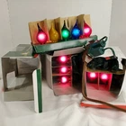 Lot Of 4 Kurt Adler 15 Light Silicon Flame Bulb Set G35 Indoor Outdoor Multi Used. Price: $99.99.