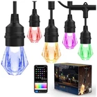 Xmcosy+ Smart Outdoor String Lights, 98FT Patio Waterproof, App Control Open. Price: $72.00.