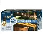 Feit Electric 20' Foot Weatherproof String Lights 10 Sockets 2' Apart New. Price: $59.95.