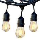 Brightech Ambience Edison Black Led Waterproof Outdoor String Lights, 48 Ft. New. Price: $45.95.