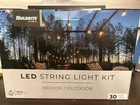 Bulbrite 30 Ft. Black String Light W/ Shatter Resistant Bulbs Included 12SOCKETS New. Price: $60.00.