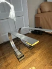 Lampat Dimmable Led Desk Light Touch Sensor Table Bedside Curved Modern Used. Price: $395.00.