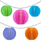 Yuletime Multicolor Lantern String Lights, 10 Count Nylon 7.6' Whi... New. Price: $30.34.