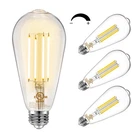 Daybetter 4 Pack Vintage Led Edison Bulbs, E26 60W Equivalent, Dimmable New. Price: $15.87.