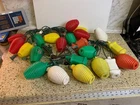 Vintage Noma 21 Coach Lantern & Beehive Blow Mold String Lights For Patios Rv Used. Price: $49.99.