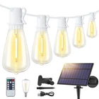 Larkvue 48FT Solar Outdoor String Lights With Remote Timer, Shatterproof Dim... New. Price: $62.31.