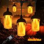 Flickering Flame String Lights For Halloween Decor Outdoor, 23FT Led Outs... New. Price: $87.88.
