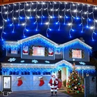 504 Led Christmas Lights With 112 Drops, 50FT Modes Blue And White Fairy S... New. Price: $65.19.