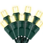 Warm White Led Christmas Lights Outdoor 50FT 100 Counts Commercial Grade New. Price: $36.06.