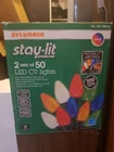 Sylvania Stay-lit Platinum Led C9 String Lights 2 Sets Of 50 *new Open Box. Price: $20.00.
