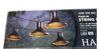 Hampton Bay 10-LIGHT 12 Ft. Black Outdoor Led Lantern String-light New. Price: $35.00.