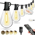 Reemeer 100FT Led Outdoor String Lights Remote Dimmable Timing 3 Modes Pat New. Price: $46.86.