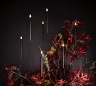 Pottery Barn 10 Floating Candle Led String Lights Black 120" Halloween New Box. Price: $127.77.