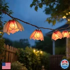 Decorative String Lights Plug With 10 Incandescent Bulbs, Flower Garland Fair New. Price: $39.28.