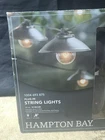 Hampton Bay Indoor/outdoor 11FT Plug 10 Bulb String Lights G40 New. Price: $24.95.