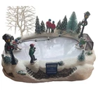 Animated Christmas Village Junior League Ice Hockey Rink Lights And Sound Works Used. Price: $75.00.